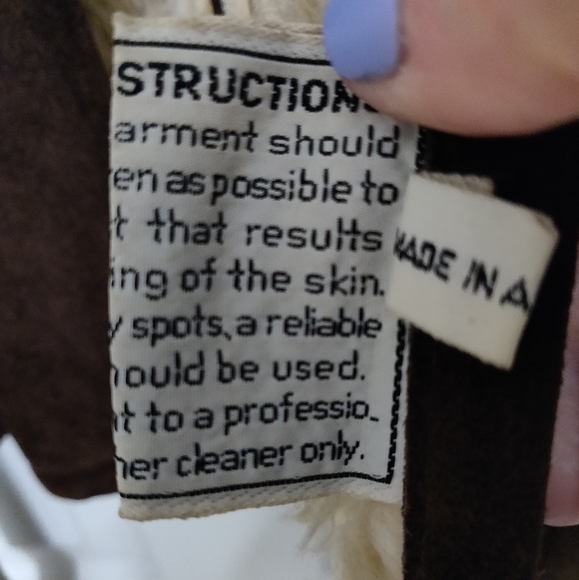 (Vintage) Boutique Brown Suede Coat - Picture 6 of 7